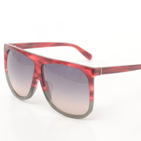 LOEWE NEW NWOT NIB Filipa oversized D frame sunglasses red green - Picture 1 of 4